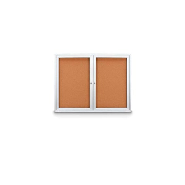 48inW x 36inH Outdoor Combo Board w/Two Corkboards